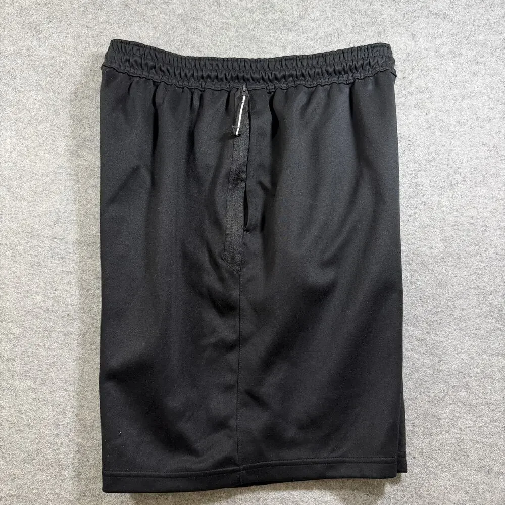 Nike Dri-FIT Shorts Mens XXL Black Athletic Zip Pockets Drawstring Waist Gym